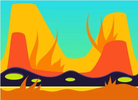 Game Background Vector Illustration Set Stock-Illustration