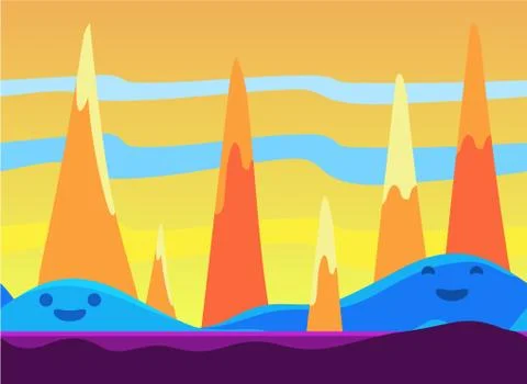 Game Background Vector Illustration Set Stock Illustration