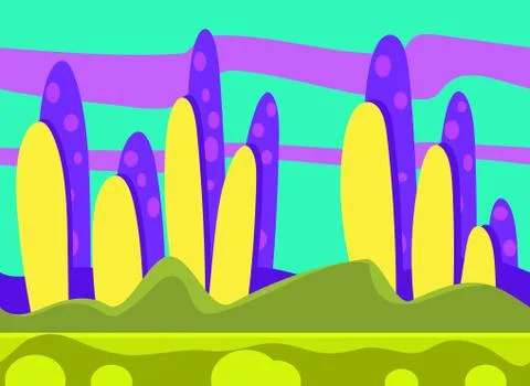 Game Background Vector Illustration Set Stock Illustration