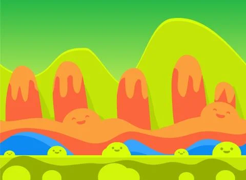 Game Background Vector Illustration Set Stockillustratie