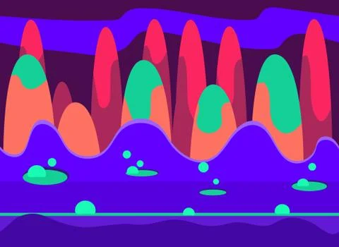 Game Background Vector Illustration Set Stock Illustration