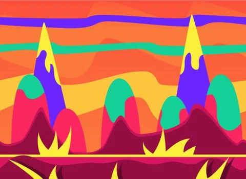 Game Background Vector Illustration Set Stockillustratie