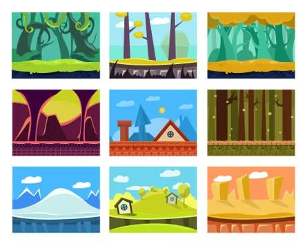 Game Background Vector Seamless Stock Illustration