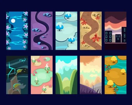 Game Background Vector Seamless Stock Illustration