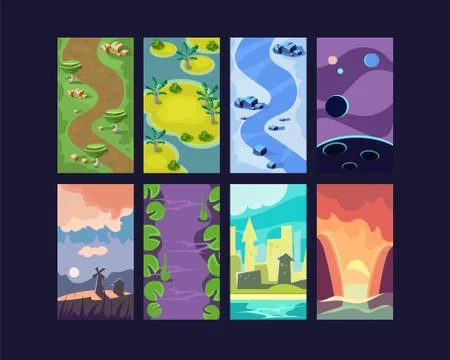 Game Background Vector Seamless Stock Illustration