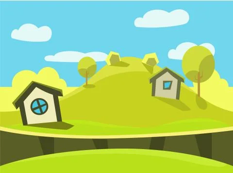 Game Background Vector Seamless 스톡 일러스트