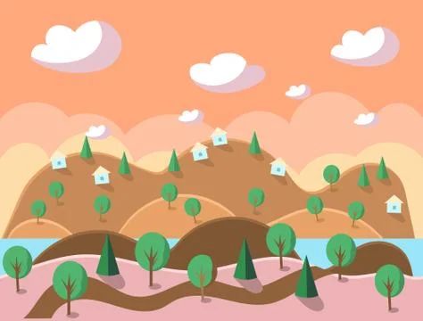 Game Background Vector Seamless Stock Illustration