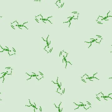 Game badminton glyph seamless pattern Illustrazione stock