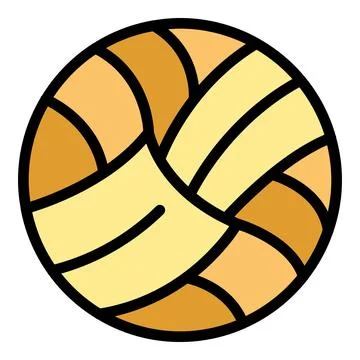 Game ball icon vector flat Stock Illustration