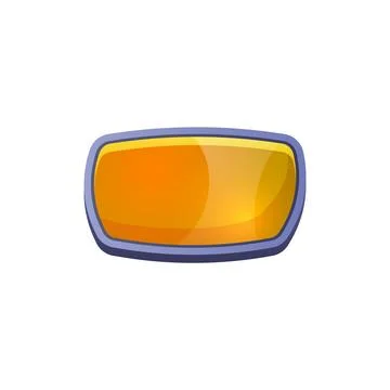 Game banner or button for pop-ups and action, vector illustration isolated. Stock Illustration