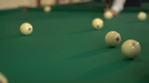 The game of billiards  Stock Footage 61757119