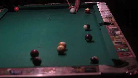 Game of billiards pool Stock Footage 335307504