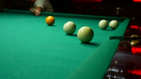 The game billiards video green background game gambling Vidéo 67148387