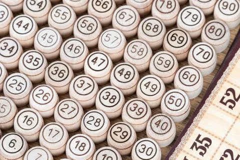 Game of bingo as a background Stock Photos