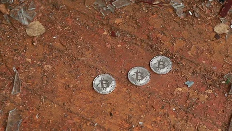 Game with bitcoin Stock Footage 82007552