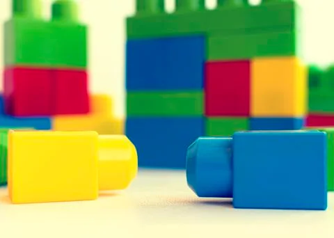 Game of blocks. Stock Photos