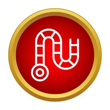 Game board path icon representing strategy and progress Stock Illustration