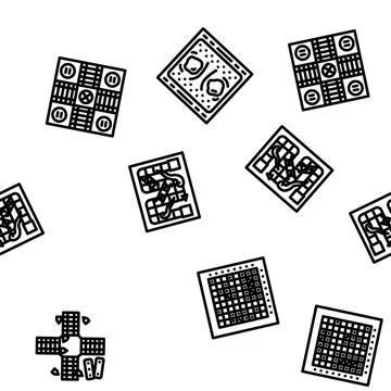 Game board table play vector seamless pattern イラスト素材