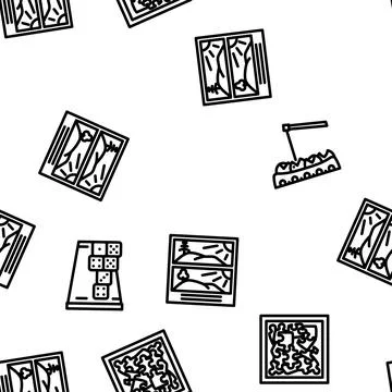 Game board table play vector seamless pattern Stock Illustration