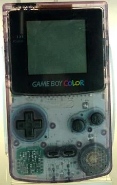 Game Boy Color Console Clear Stock Photos