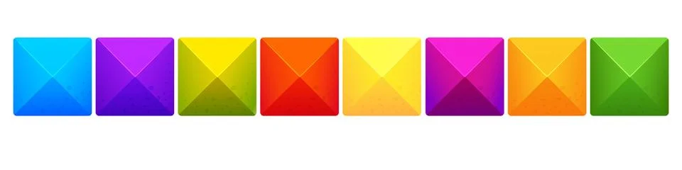 Game bricks set, colorfull blocks, puzzle in cartoon style isolated on white Illustrazione stock