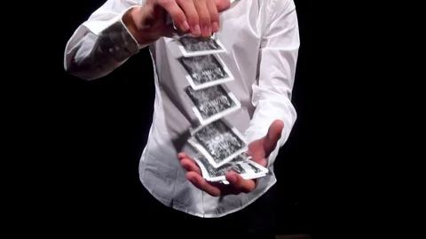 Game Cards close up Stock Footage 85067453