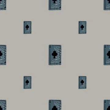 Game cards seamless pattern. Design gambling. Stock Illustration