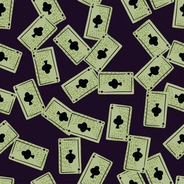 Game cards seamless pattern. Design gambling. 스톡 일러스트