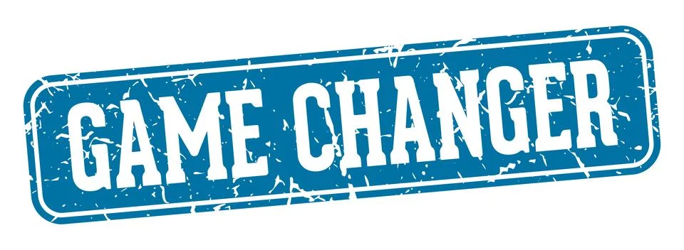 Game changer rectangular sign. game changer stamp Stock Illustration