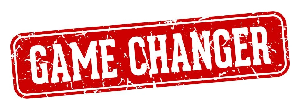 Game changer rectangular sign. game changer stamp Stock Illustration