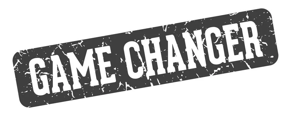 Game changer rectangular sign. game changer stamp Stock Illustration