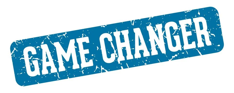 Game changer rectangular sign. game changer stamp Stock Illustration