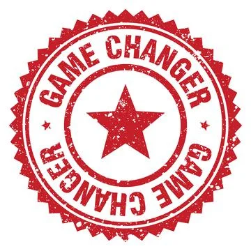 Game changer red grunge round stamp. game changer stamp Stock Illustration