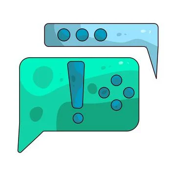 Game Chat Bubble illustration Stock Illustration