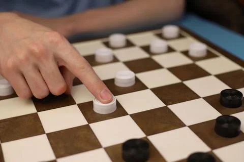Game of checkers Stock Photos