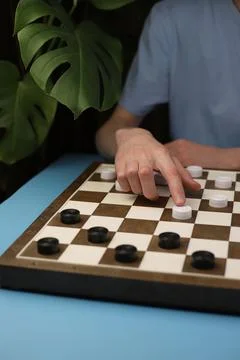 Game of checkers Stock Photos