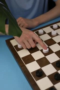 Game of checkers Stock Photos