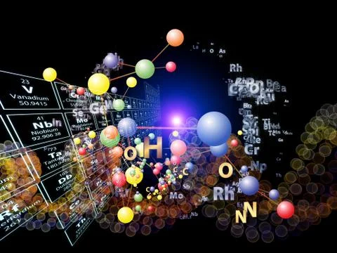 Game of Chemical Elements 스톡 일러스트