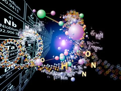 Game of Chemical Elements Stock Illustration