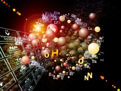 Game of Chemical Elements 스톡 일러스트