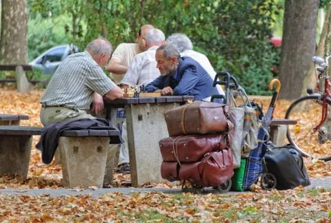 Game of Chess - Budapest Stock Photos