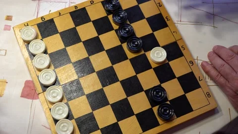 A game of chess for elimination. View from above. Stock Footage 202248498