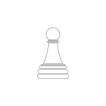 Game chess. flat vector icon Illustrazione stock