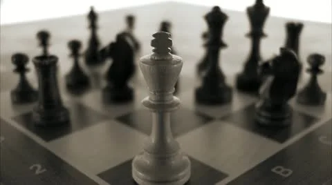 A game of chess Stock Footage 11332792