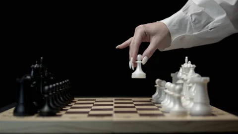 Game of chess. Stock Footage 238777999