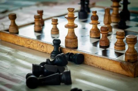 Game of chess 库存照片