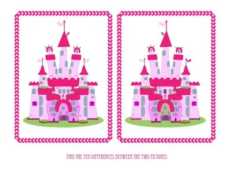 Game for children: find the ten differences Stock Illustration