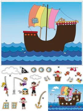 Game for children Stock Illustration