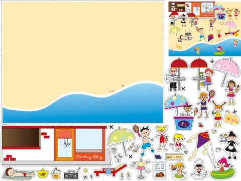 Game for children Stock Illustration