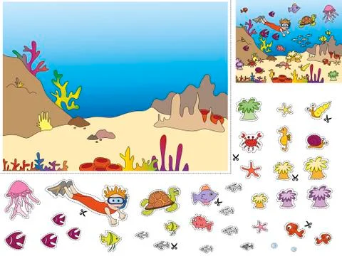 Game for children Stock Illustration